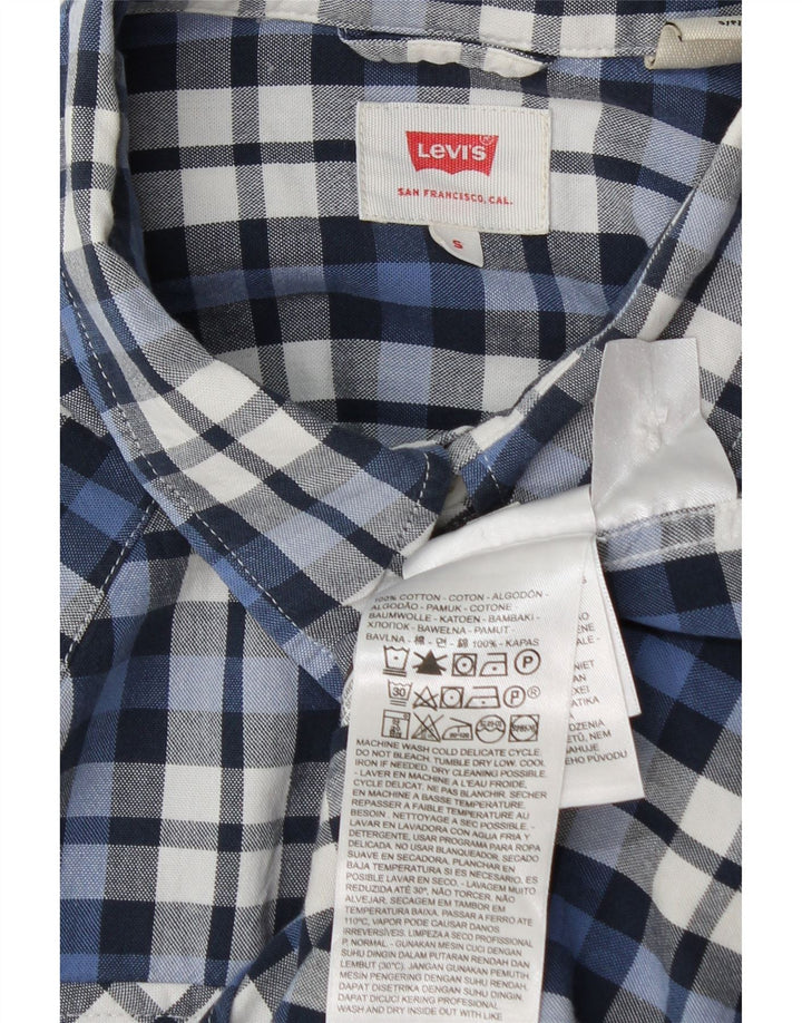 Camisa Levi's Hombre Small Blue Check Cotton