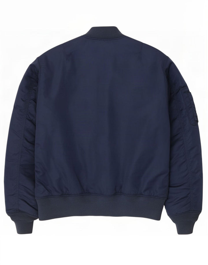 Pull & Bear Chaqueta bomber para hombre UK 38 Medium Azul marino Colorblock