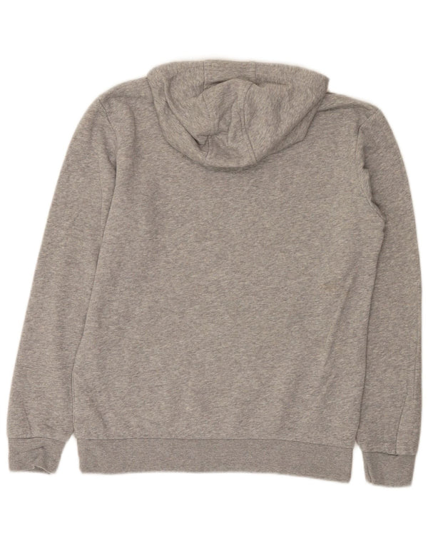 Adidas - Sudadera con capucha para niños (13-14 años, algodón moteado), color gris