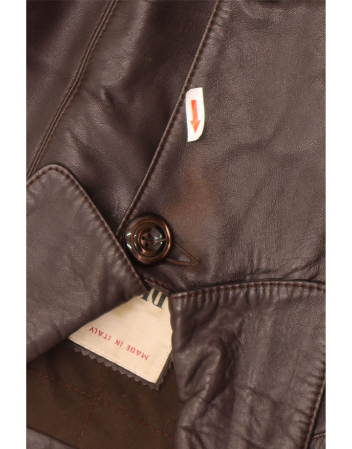 Abrigo de piel para mujer Dibi IT 48 XL Cuero marrón