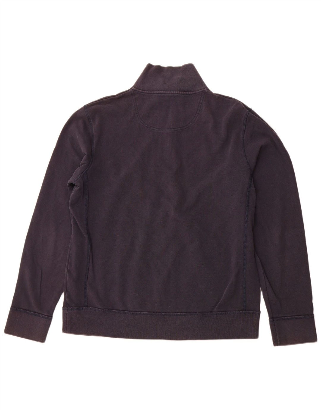 FAT FACE Sudadera con Cuello y Cremallera para Hombre Jersey Grande Azul Marino Algodón
