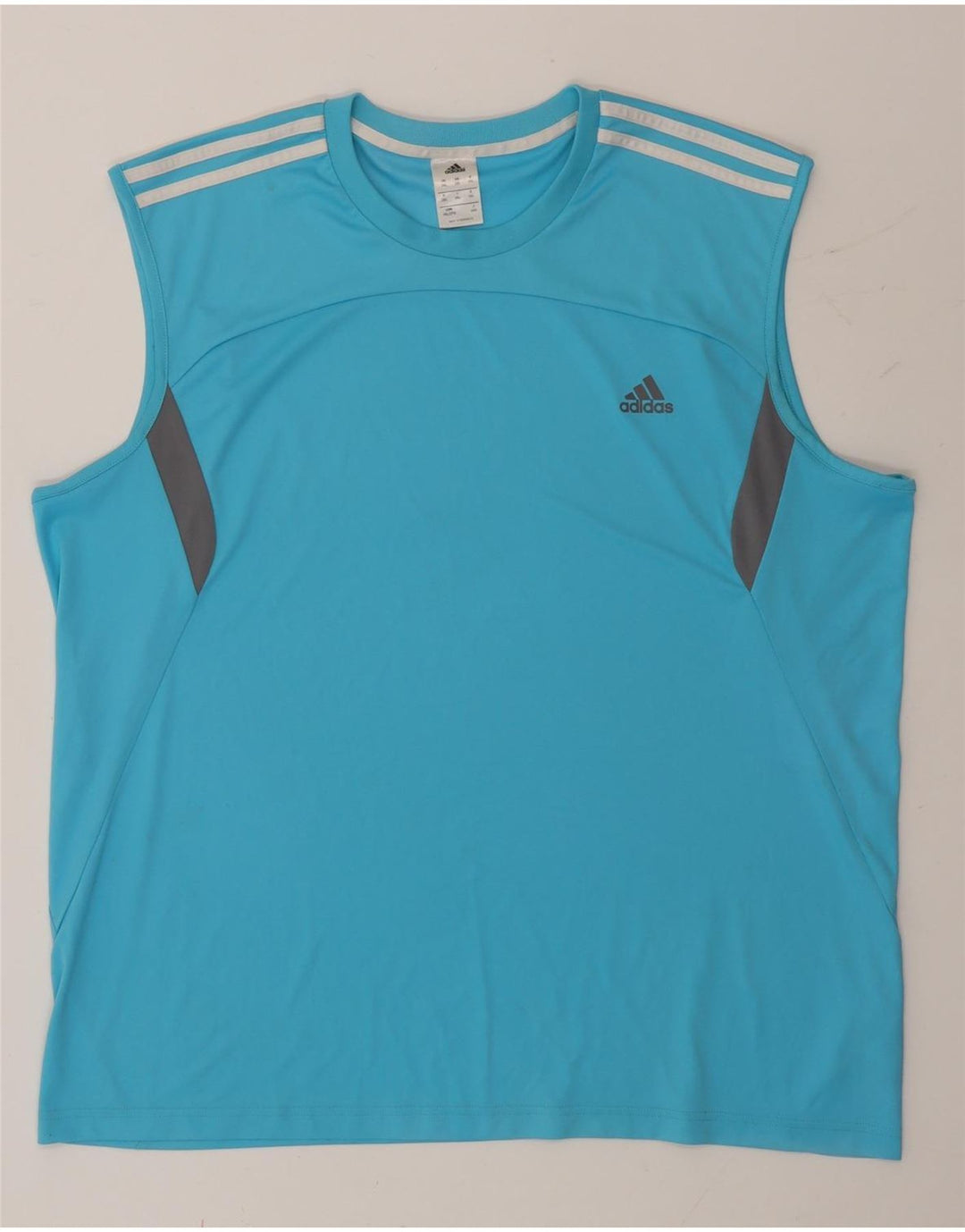 Adidas Hombre Chaleco Top 2XL Azul Colorblock Poliéster
