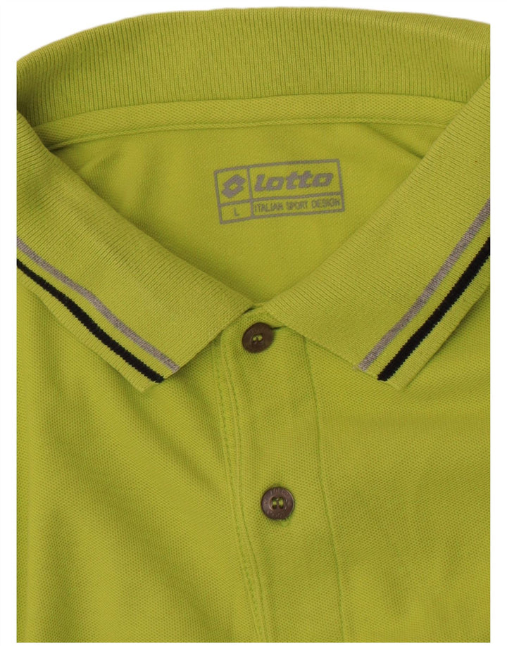 Polo Lotto Hombre Verde Grande