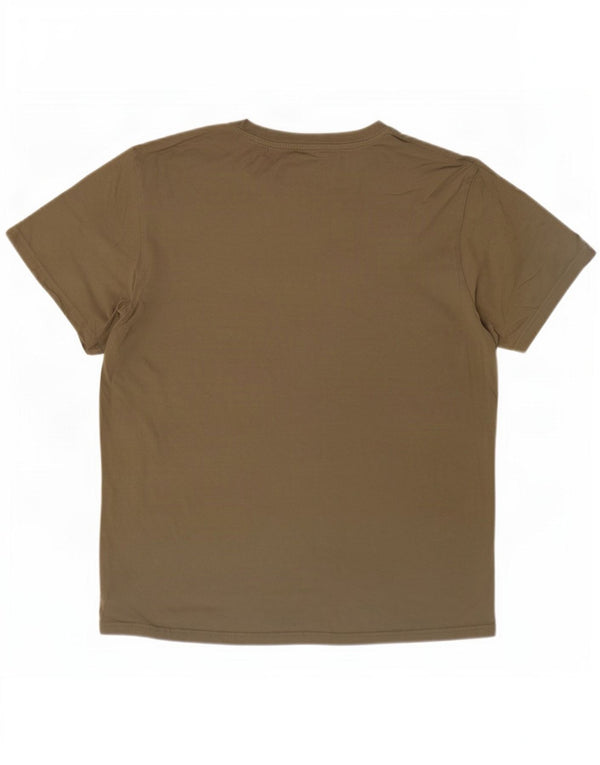 Champion Camiseta Gráfica para Hombre Top XL Algodón Caqui