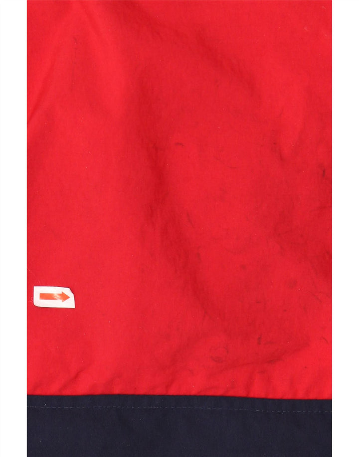 FILA Chaqueta cortavientos gráfica para hombre UK 44 2XL Bloque de color multicolor