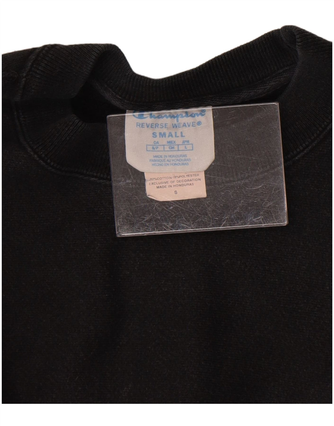 Champion Sudadera De Tejido Inverso Para Hombre Jersey Pequeño De Algodón Negro