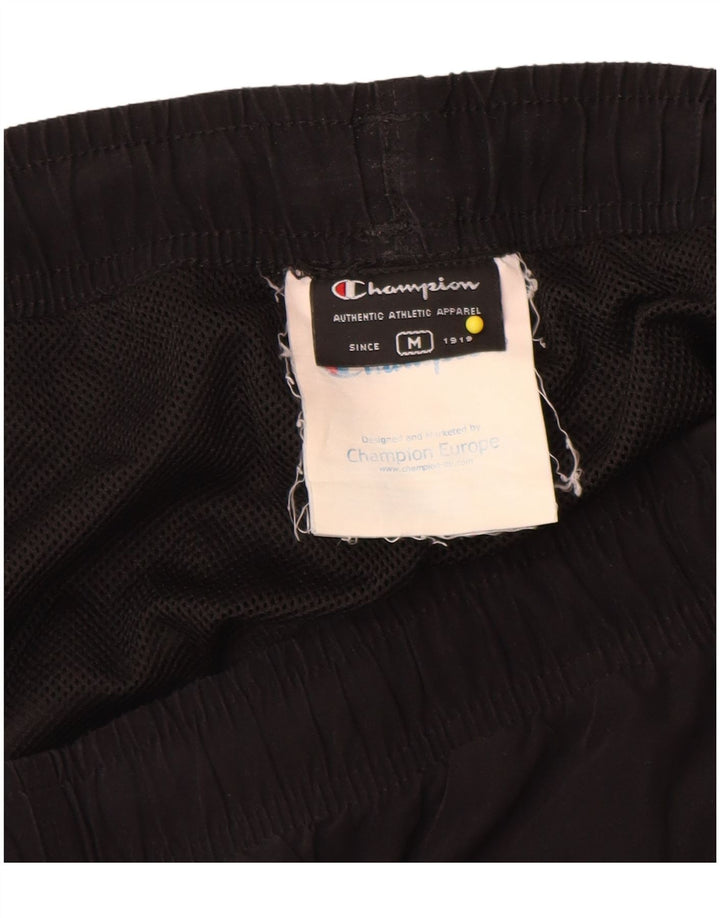 Champion Pantalones De Chándal Para Hombre Poliéster Negro Mediano