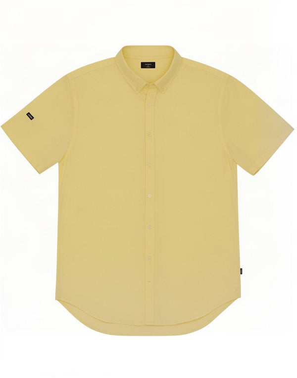 Camisa de manga corta Superdry para hombre 2XL Algodón amarillo