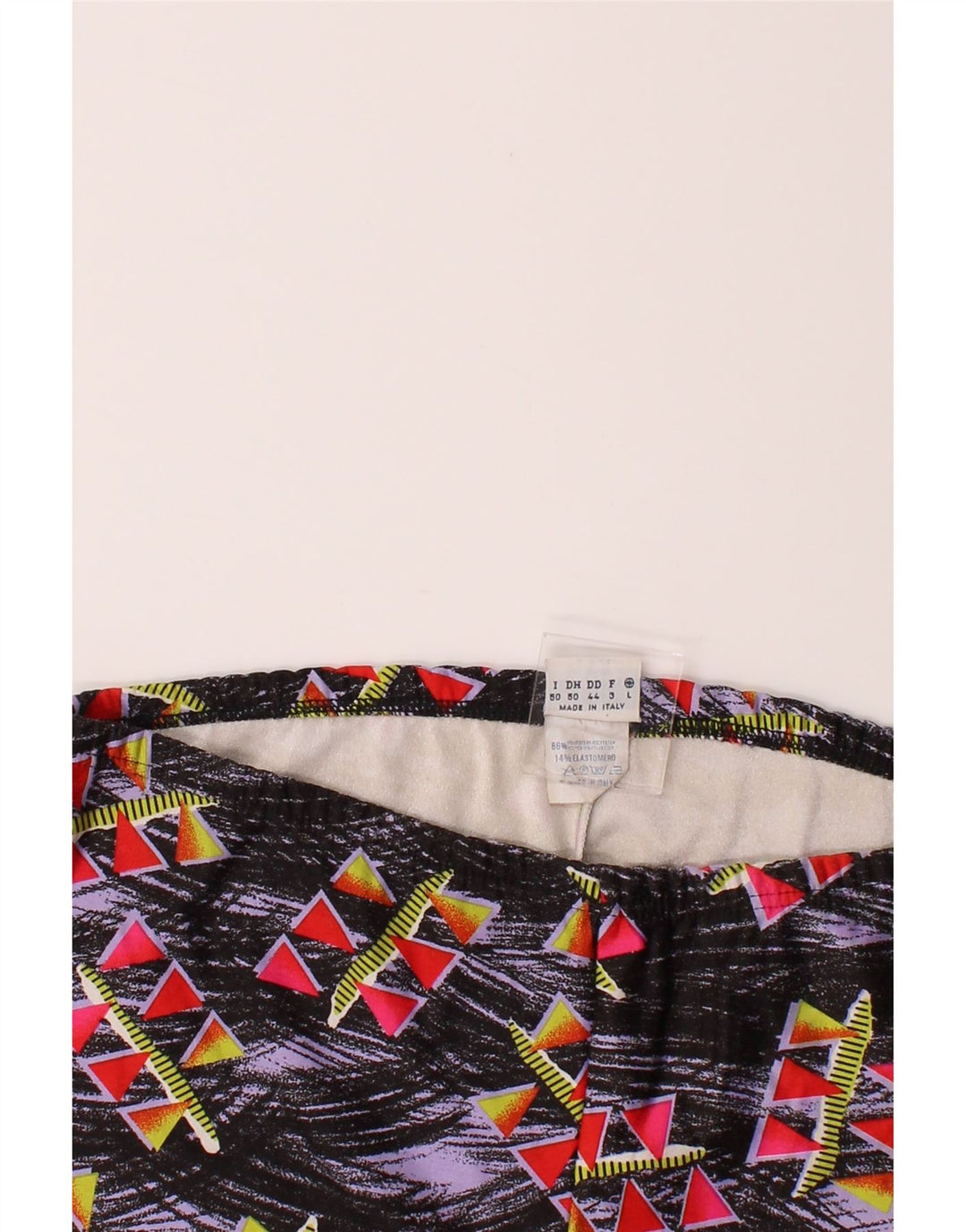 SPORTFUL Womens Leggings Large W34 L28 Black Geometric Polyester Vintage Sportful and Second-Hand Sportful from Messina Hembry 