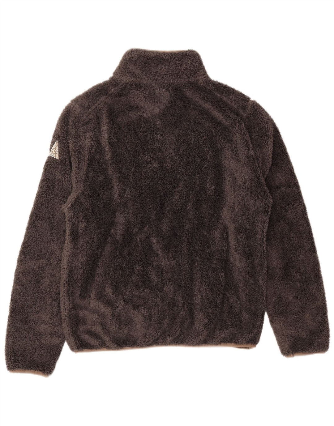 Carrera Chaqueta Polar Holgada para Mujer UK 40 XL Poliéster Marrón