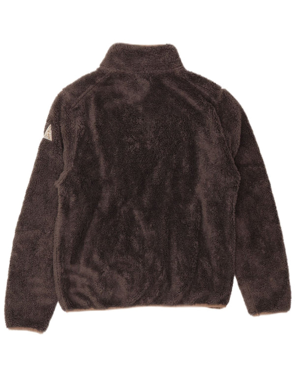 Carrera Chaqueta Polar Holgada para Mujer UK 40 XL Poliéster Marrón