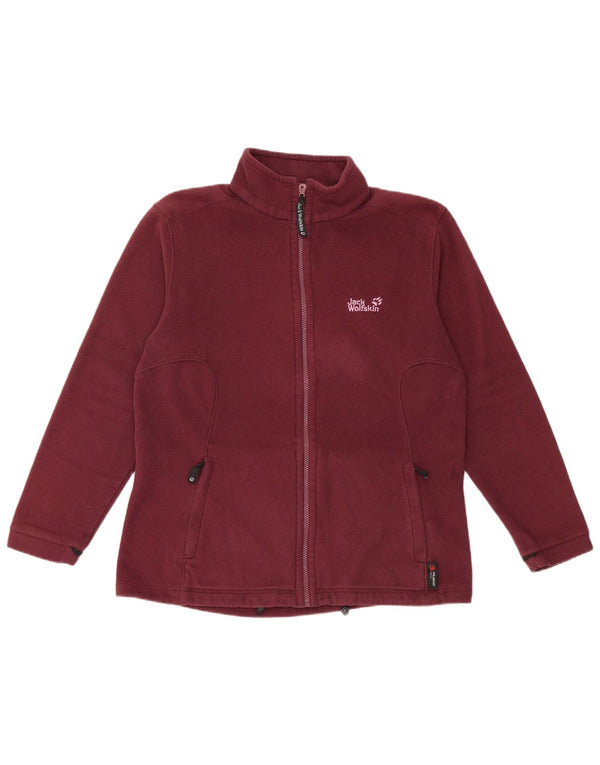 Jack Wolfskin - Chaqueta polar para mujer (talla 40), color burdeos