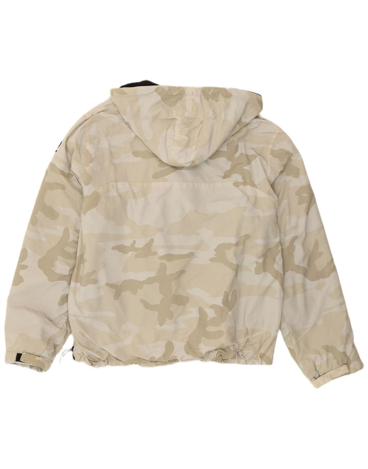 Surplus Chaqueta cortavientos con capucha para hombre UK 40 Large Beige Camuflaje