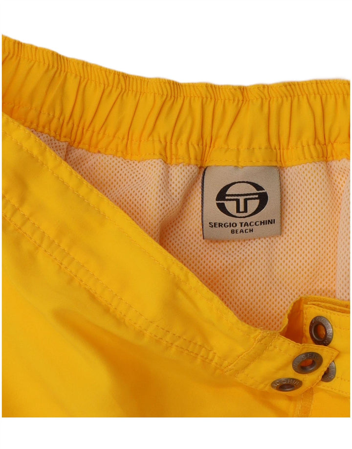 Sergio Tacchini Bañador Corto Hombre Poliéster Amarillo Medio