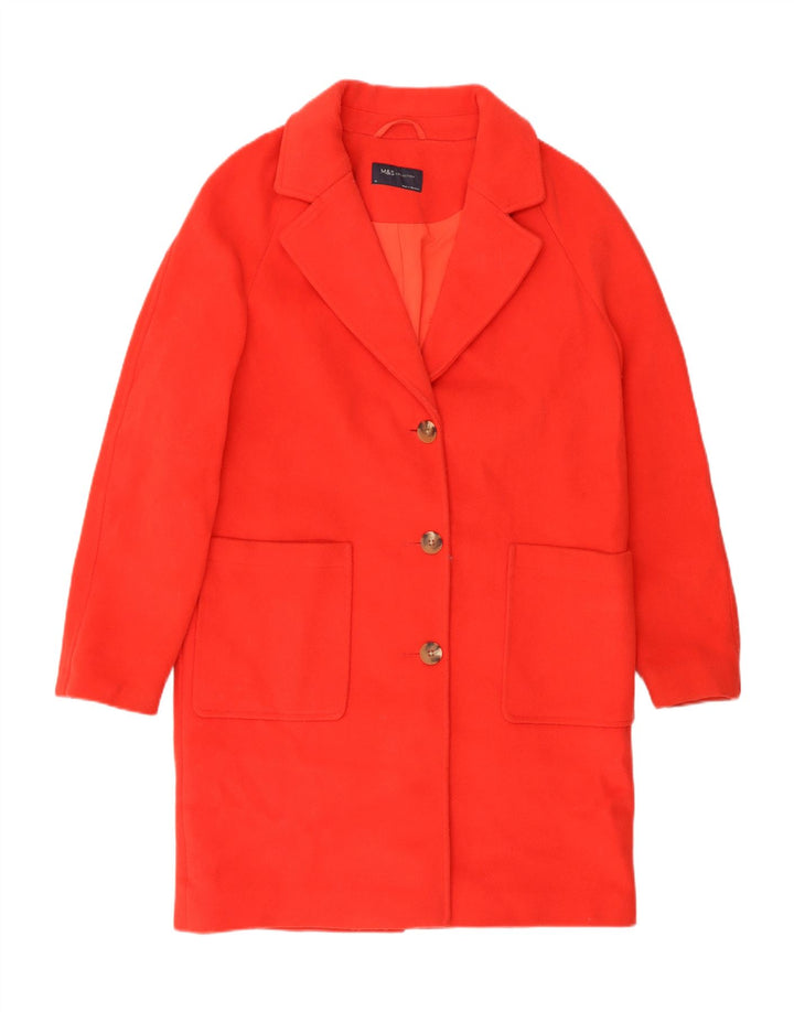 Marks & Spencer Abrigo extragrande para mujer UK 10 Pequeño Poliéster rojo