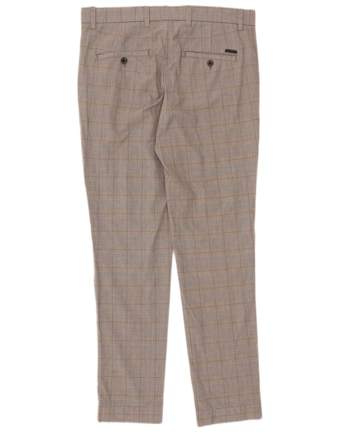 Jack & Jones Pantalones de traje ajustados para hombre W33 L32 Grey Check