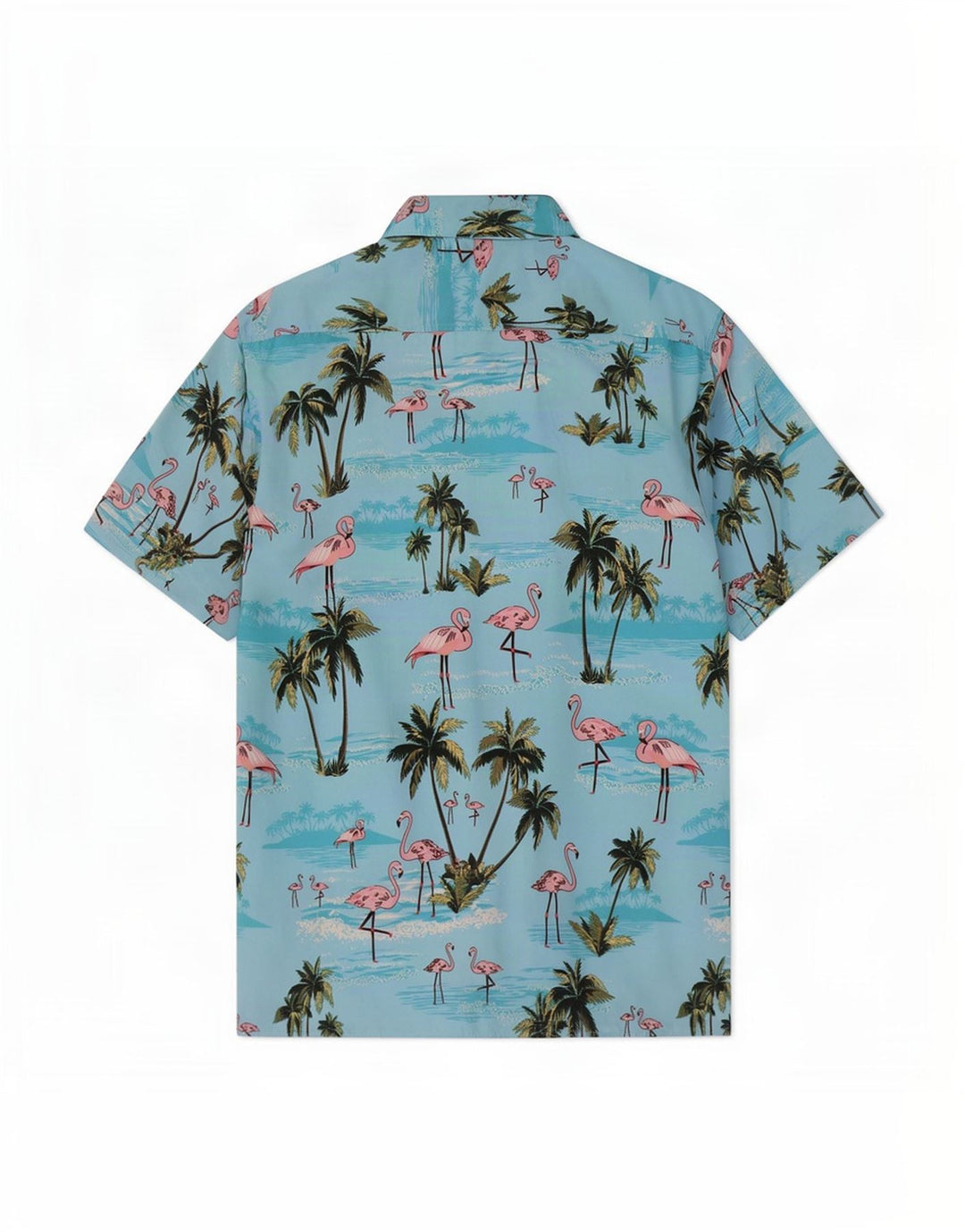 Lowes Camisa hawaiana de manga corta para hombre, talla grande, color azul