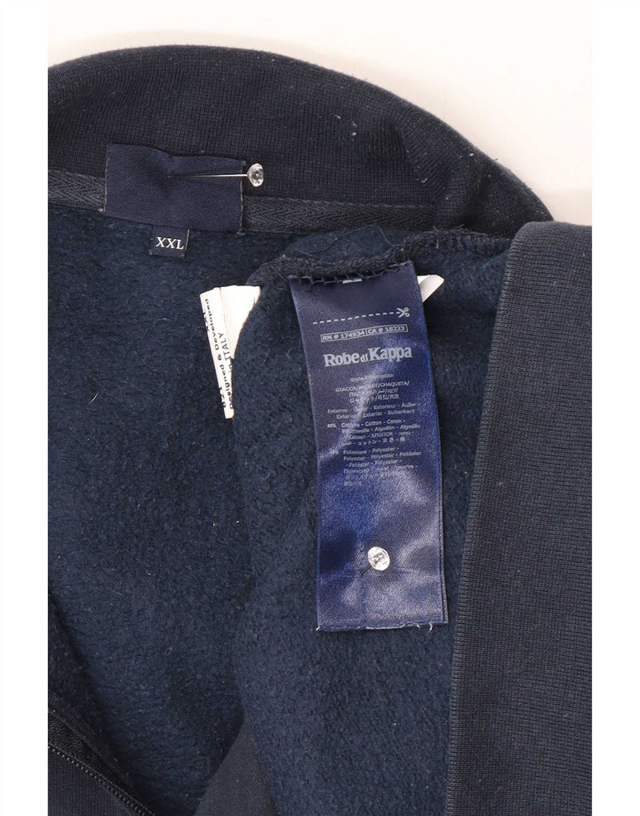 Kappa Hombre Chándal Top Chaqueta 2XL Azul Algodón