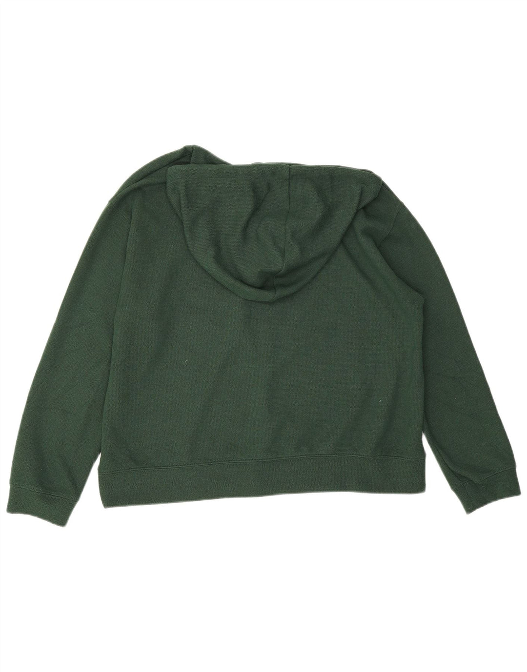 Zara Mujer Sudadera con Capucha Extragrande UK 10 Small Verde Poliéster