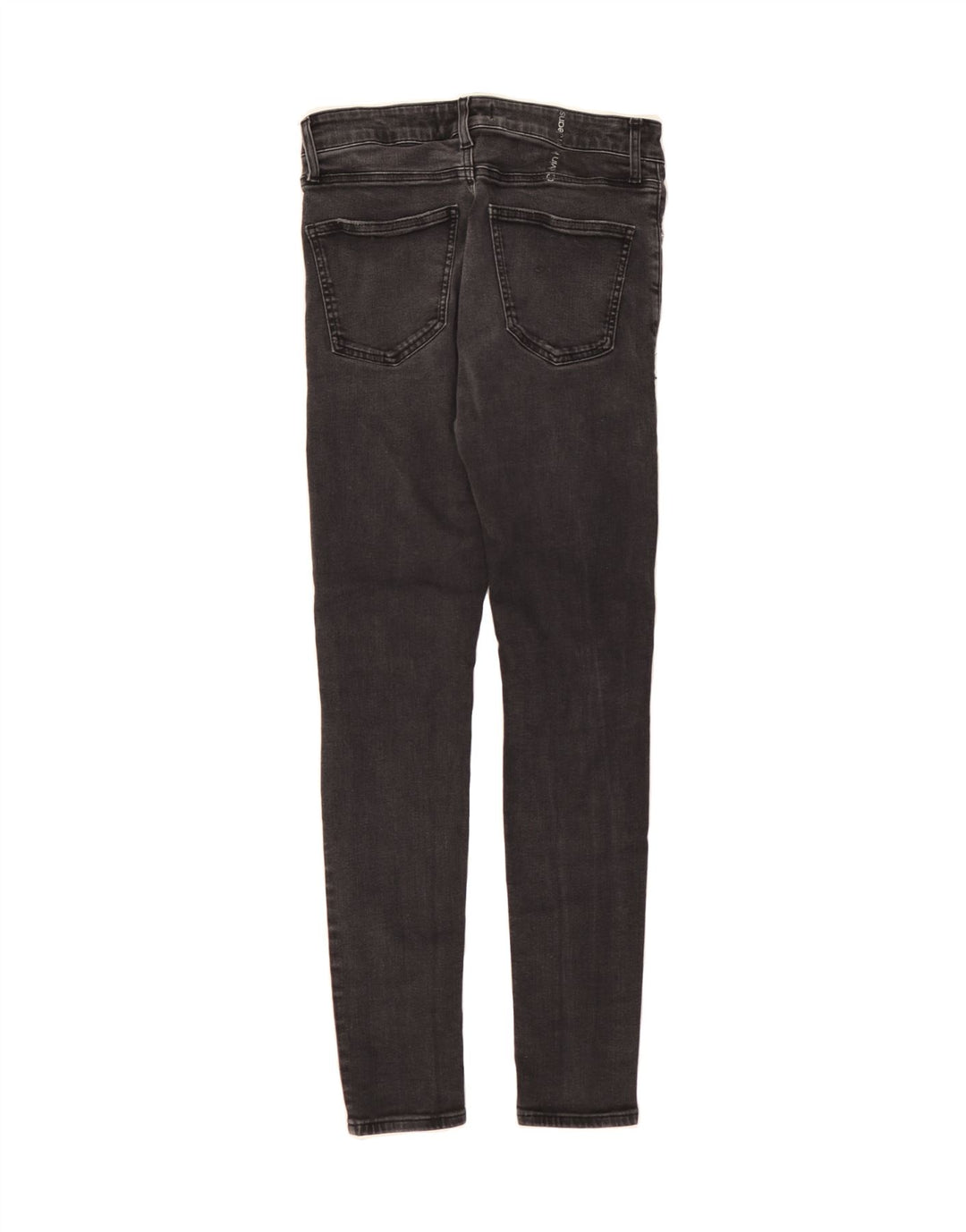 CALVIN KLEIN Womens Distressed Skinny Jeans W31 L30 Grey Vintage Calvin Klein and Second-Hand Calvin Klein from Messina Hembry 
