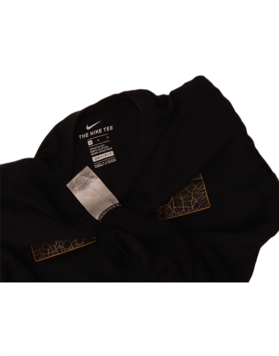 NIKE Womens Athletic Cut Graphic Top Long Sleeve UK 14 Medium Black Cotton Vintage Nike and Second-Hand Nike from Messina Hembry 
