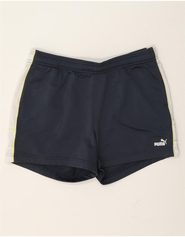 Puma - Pantalones cortos deportivos para mujer, talla 40, talla grande, color azul marino