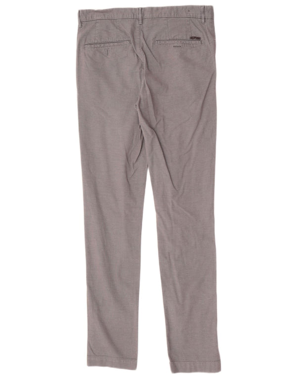 Zara Mens Slim Chino Pantalones EU 40 Medium W31 L31 Algodón Gris