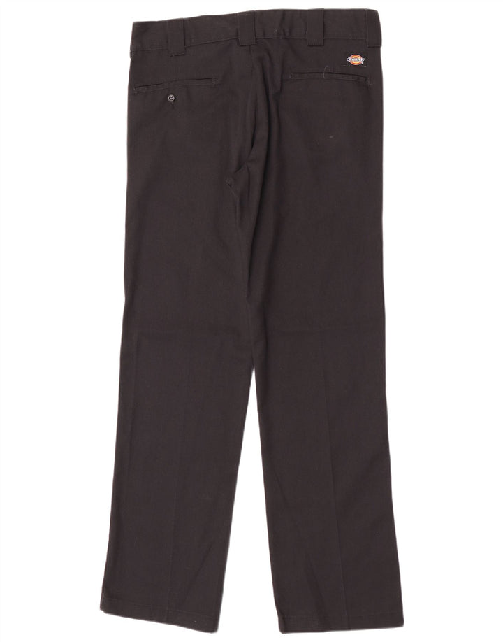 Dickies Pantalón chino recto para hombre W31 L32 Poliéster negro