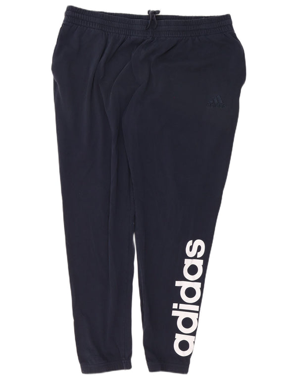 Adidas Mens Graphic Chándal Pantalones Joggers 2XL Azul Marino Algodón
