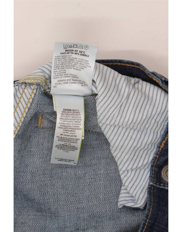 Marks & Spencer Vaqueros rectos de corte regular para hombre W38 L33 Algodón azul