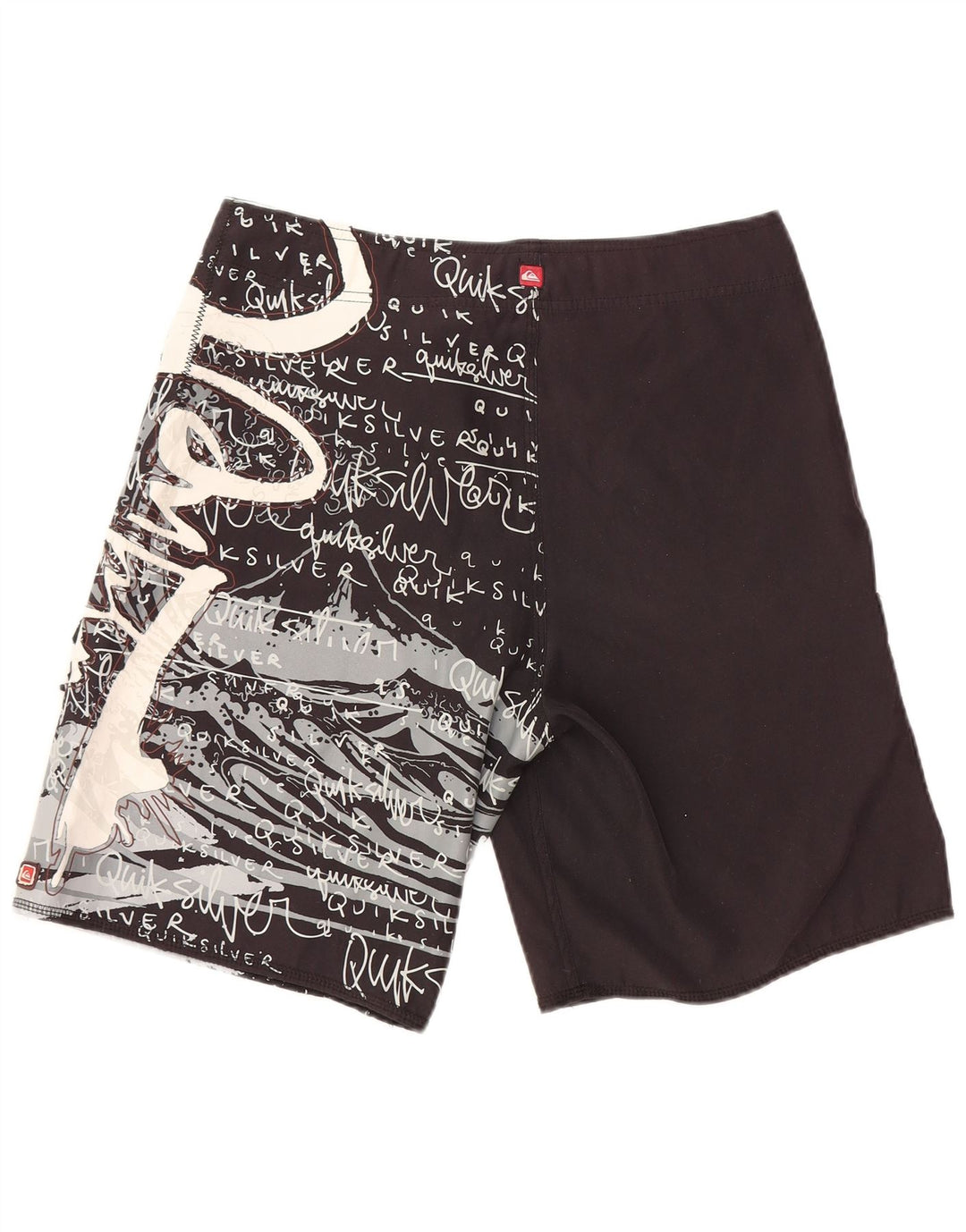 QUIKSILVER Bañador con gráfico para hombre, tamaño pequeño, poliéster negro