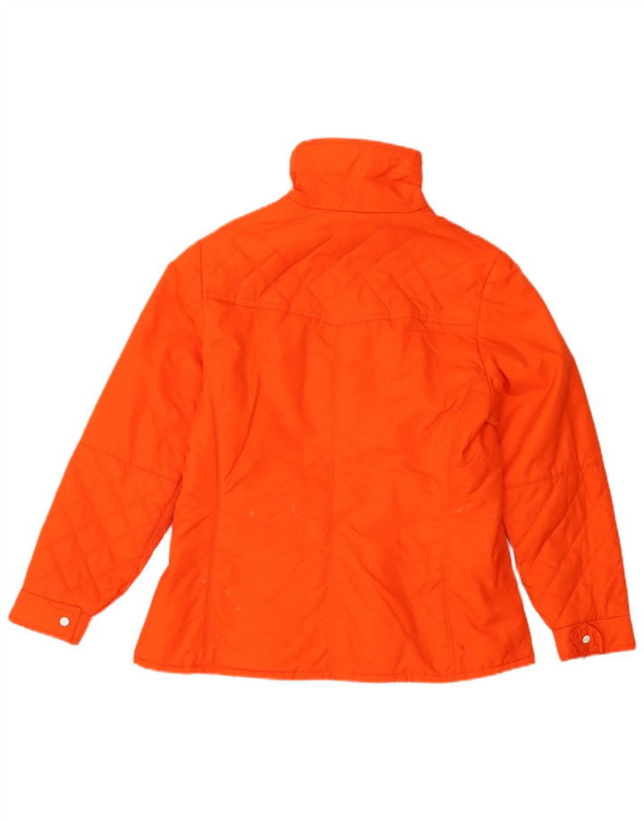 Vintage hombres chaqueta acolchada Reino Unido 36 naranja pequeña