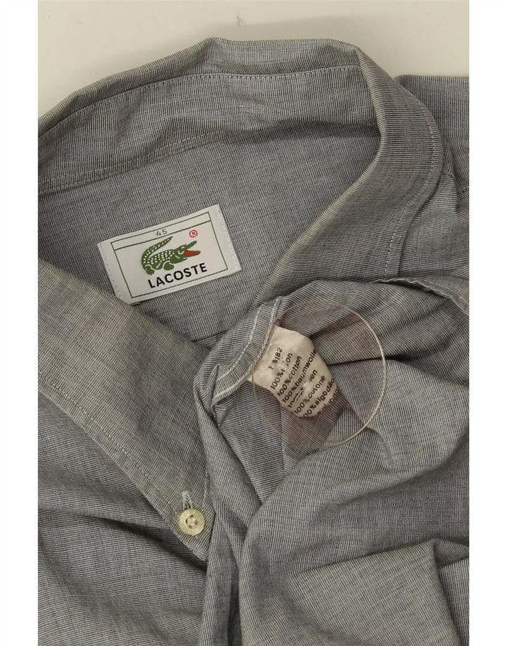 Camisa Lacoste Hombre Talla 45 XL Algodón Gris