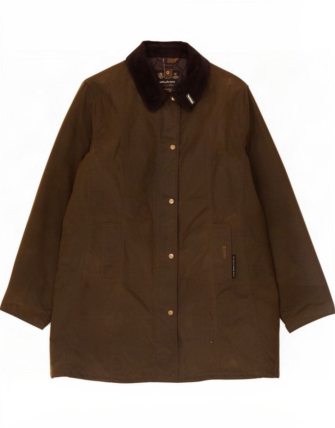 Barbour Abrigo de algodón encerado para mujer UK 20 2XL Caqui