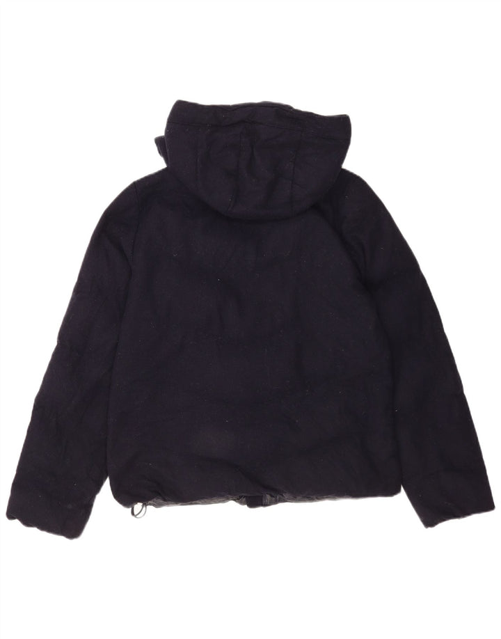 Chaqueta acolchada con capucha para mujer Gap UK 44 Lana azul marino mediana
