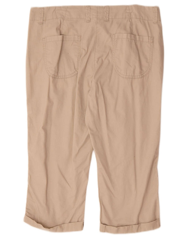 Marks & Spencer Bermudas para mujer UK 12 Medium W32 Algodón beige