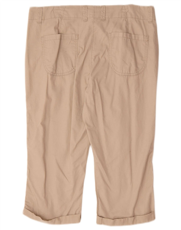 Marks & Spencer Bermudas para mujer UK 12 Medium W32 Algodón beige