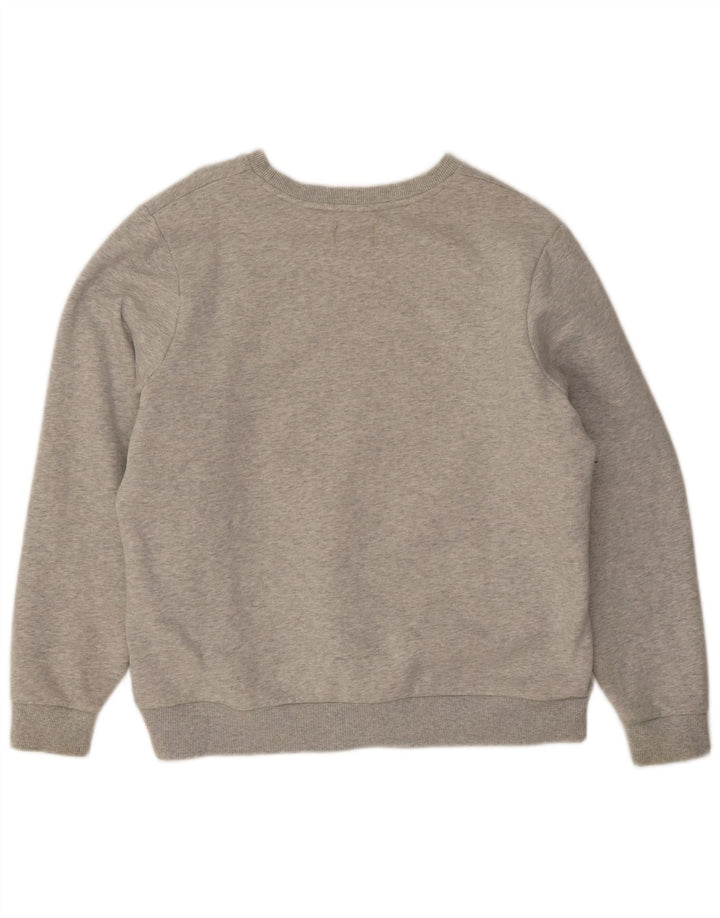 Superdry Sudadera extragrande para mujer, jersey, Reino Unido 46, algodón gris grande