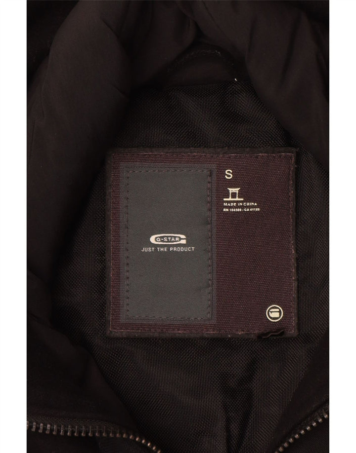 G-Star Mens Graphic Quilted Jacket UK 36 Small Lana Negra