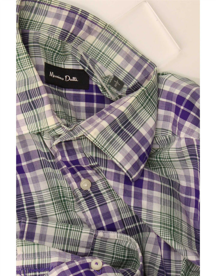 Camisa Massimo Dutti Hombre Cuadros Grandes Multicolor