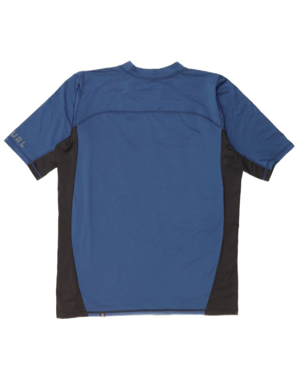 Rip Curl Camiseta gráfica de corte relajado para hombre Top XL Azul marino Colorblock