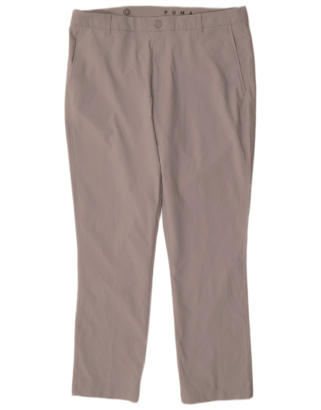 Pantalón chino recto Puma para hombre W36 L30 Poliéster gris