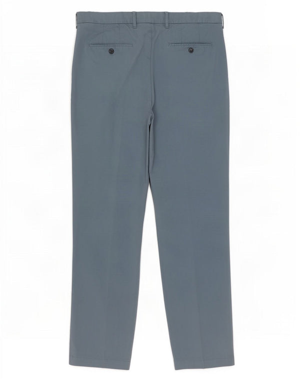 Marks & Spencer Pantalones chinos ajustados azules Harbor para hombre W38 L33 Algodón