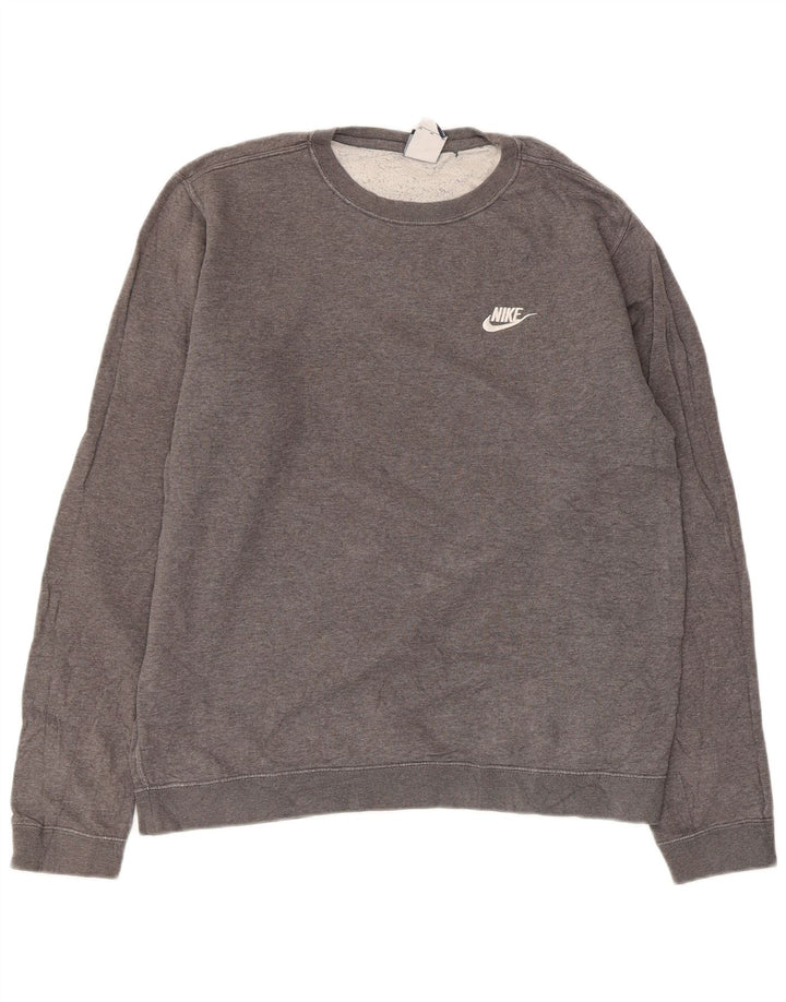 Sudadera Nike Hombre Jumper Gris Medio Algodón