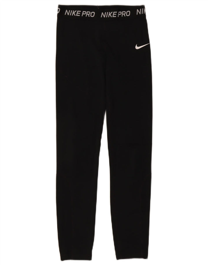 Nike Leggings gráficos para mujer UK 4 XS Poliéster negro