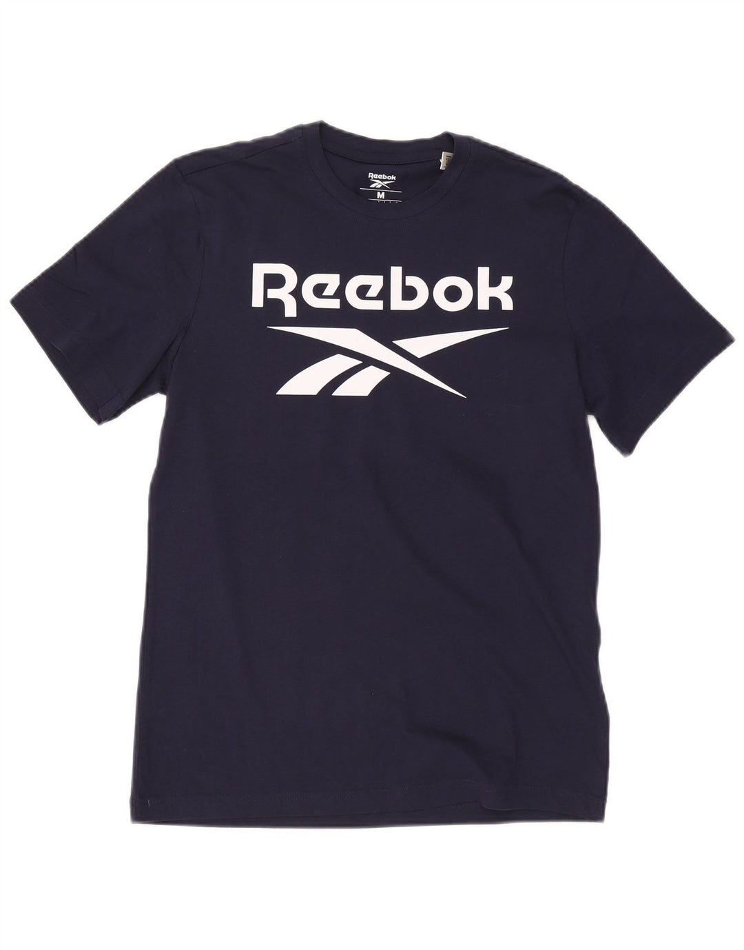 Camiseta Reebok Hombre Graphic Top Medium Azul Marino Algodón