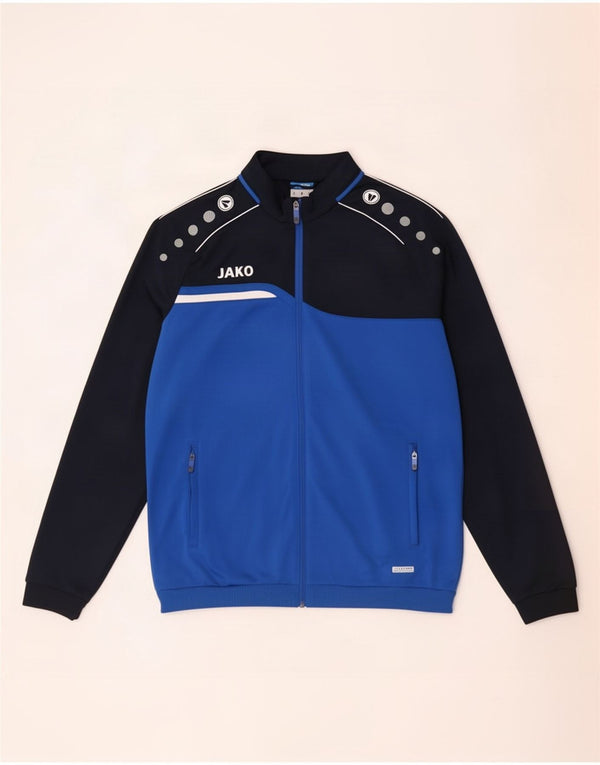 Chaqueta superior de chándal con gráfico Jako para hombre Poliéster color block en azul medio
