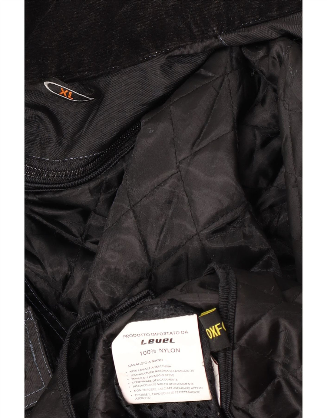 Chaqueta Oxford para hombre Racer UK 42 XL Nylon negro