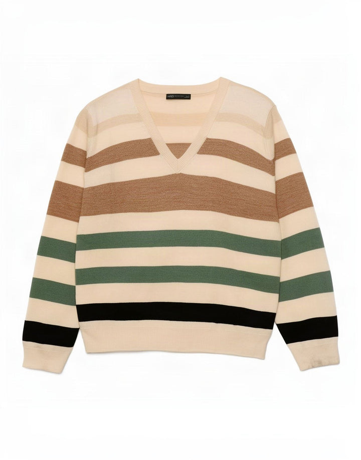 Marks & Spencer Suéter con Cuello en V para Mujer UK 46 Grande Multicolor