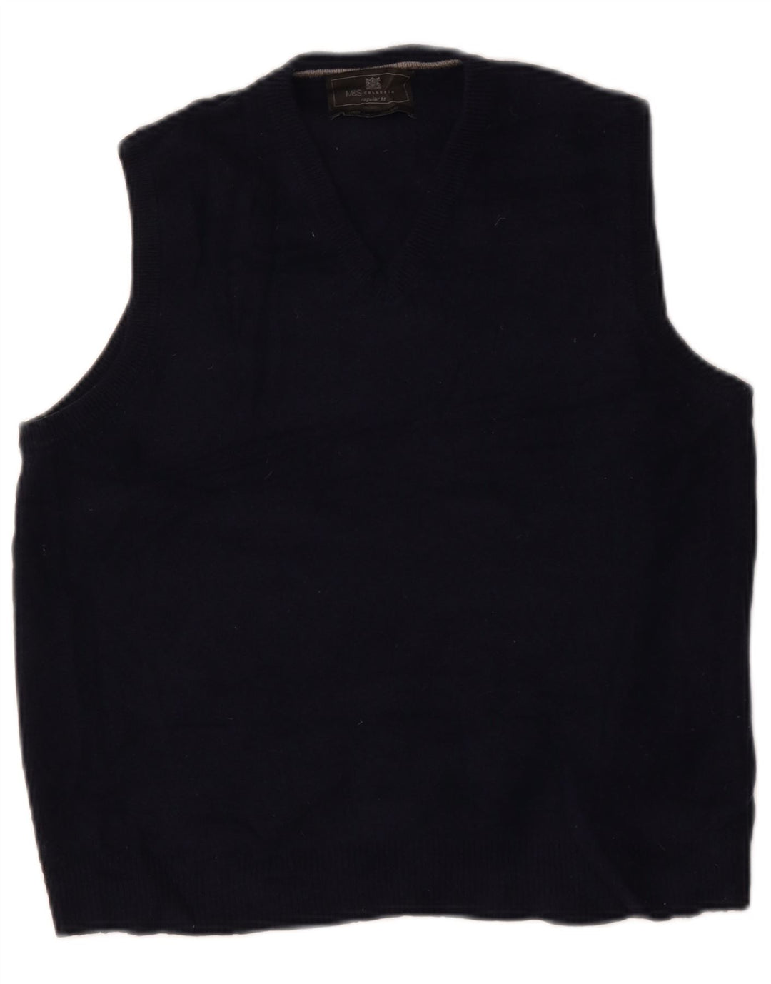 Marks & Spencer Camiseta sin mangas de ajuste regular para mujer UK 44 Azul marino mediano